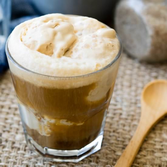 Sea Salt Caramel Coffee Float