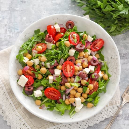 Mediterranean Chickpea and Arugula