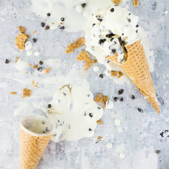 Chocolate Chip Pancake Ice Cream