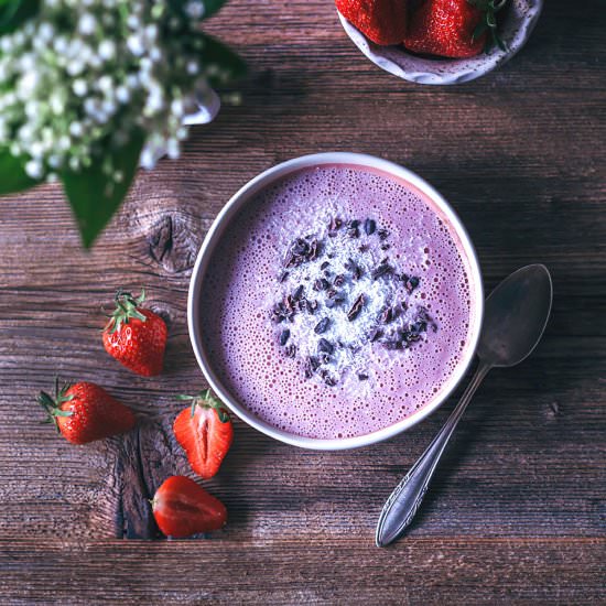 Strawberry banana smoothie