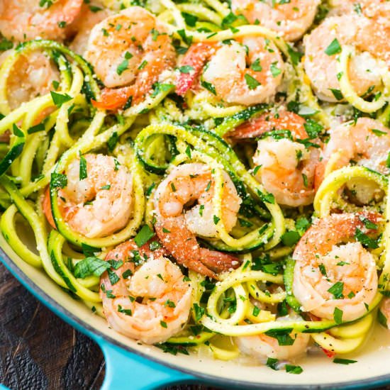 Healthy Shrimp Scampi