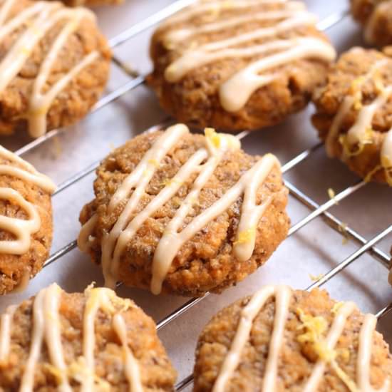 Flourless Lemon Chia Cake Cookies