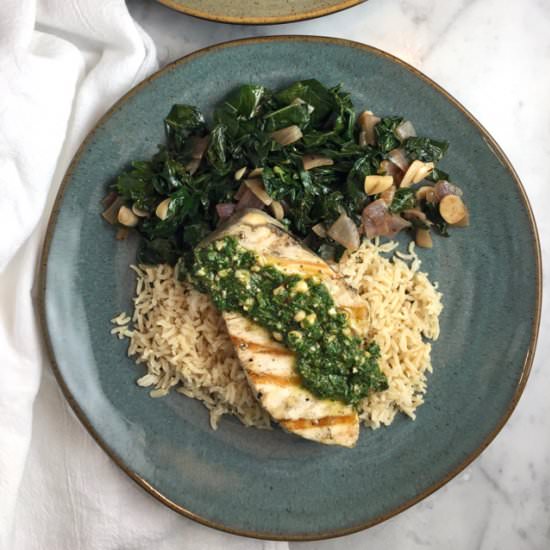 Grilled Fish with Salsa Verde