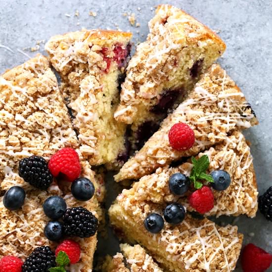 Berry Buttermilk Crumb Cake