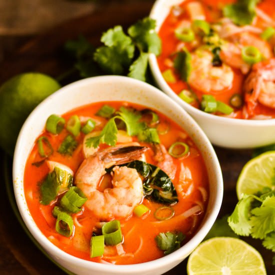 Thai Shrimp Noodle Soup