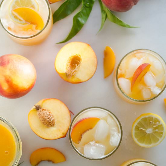 Spiked Iced Peach Green Tea
