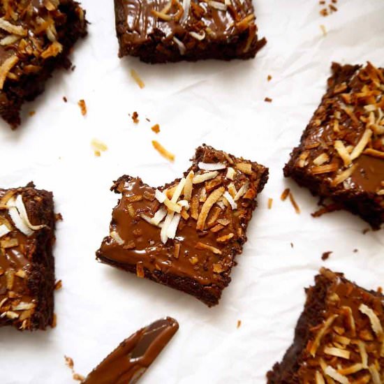 Paleo Toasted Coconut Brownies (GF)