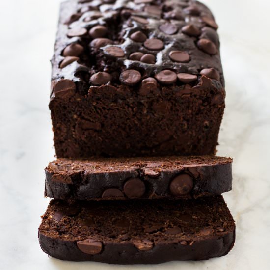 Chocolate Zucchini Banana Bread