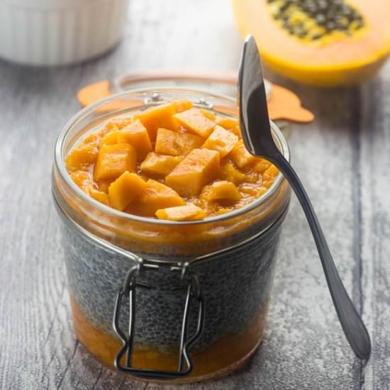 Papaya Chia Pudding