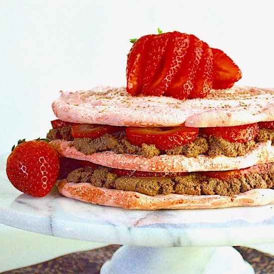 Strawberry Chocolate Mousse Cake