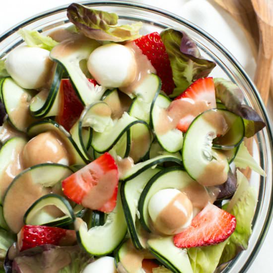 Strawberry, Cucumber and Mozzarella