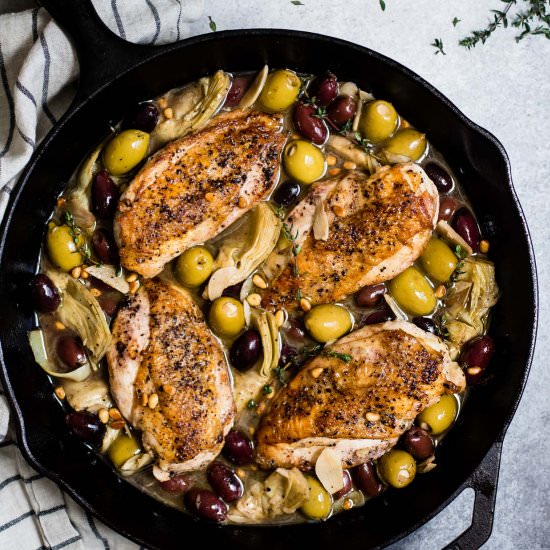 White Wine Skillet Chicken