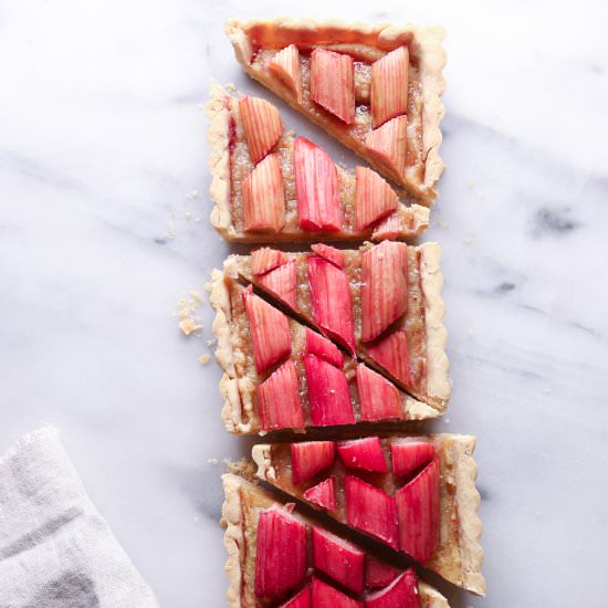 Ombré Rhubarb Tart