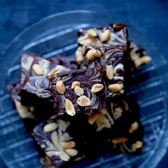 Skinny Peanut Butter Brownies