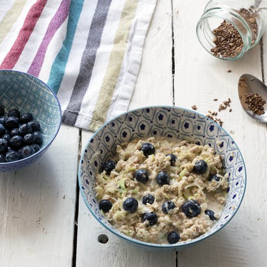 Courgette and lemon overnight oats