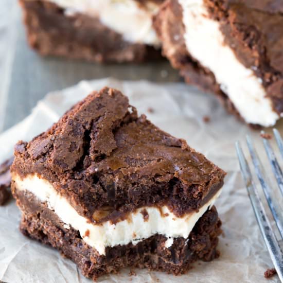 Frozen Cheesecake Brownies