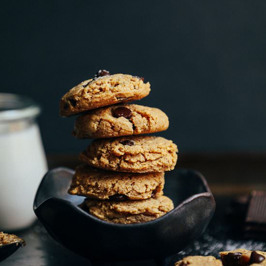 Almond Butter Chocolate Chip Cookie