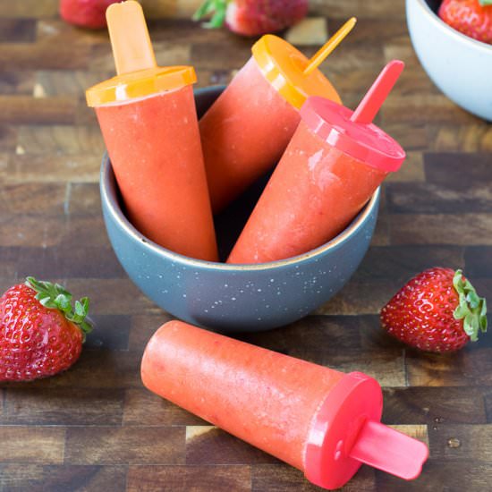 Strawberry Mango Popsicles