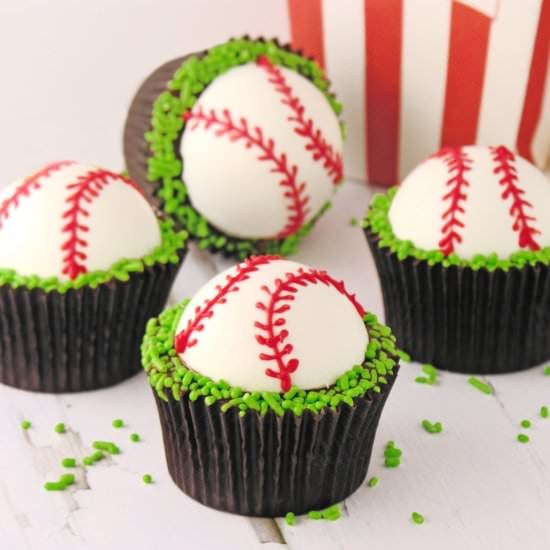 Baseball Brownie Cups!