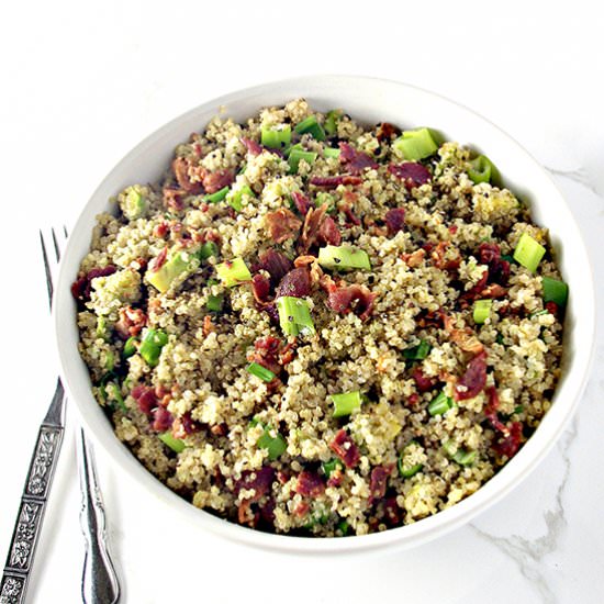 Southwestern Quinoa Bacon Bowls