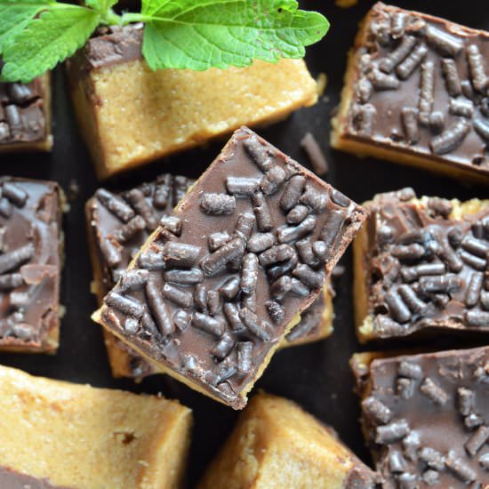 Healthy No-Bake Peanut Butter Bars