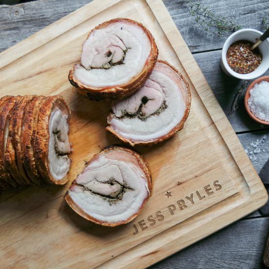 Crispy Pork Belly Porchetta