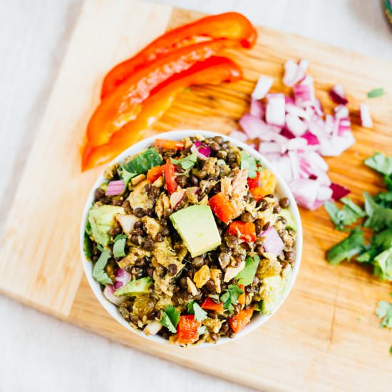 Beluga Lentil Tuna Salad