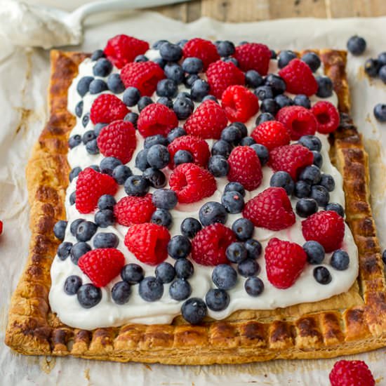 Mixed Berry Puff Pastry Tart