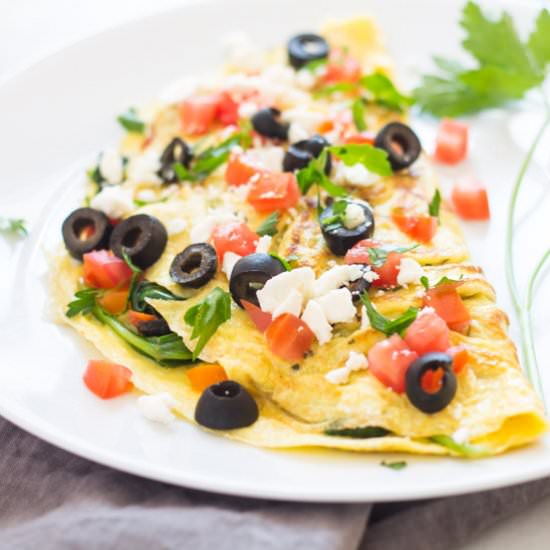 Low Fodmap Mediterranean Omelet