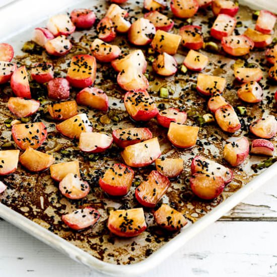 Roasted Radishes with Soy / Sesame