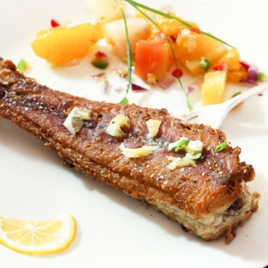 Bullhead with Citrus Salsa