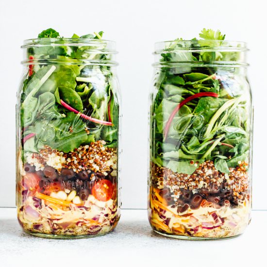 Fiesta Mason Jar Salad