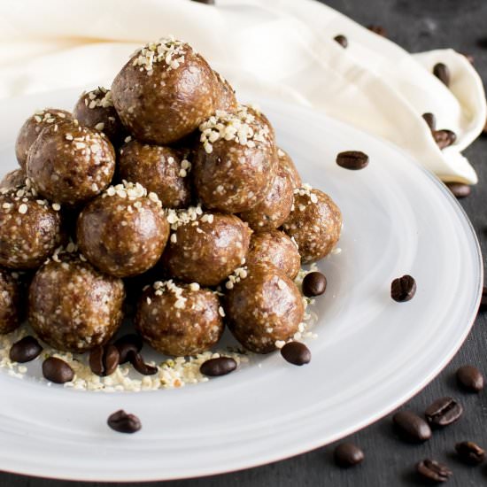 4 Ingredient Coffee Hemp Bites