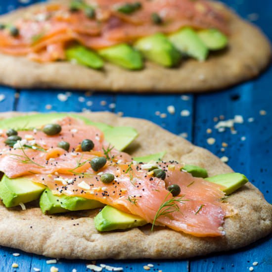 Smoked Salmon Avocado Tartine