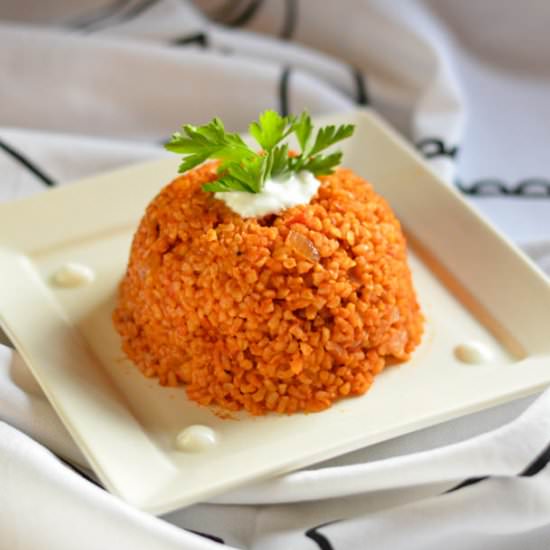 Tomato Bulgur Pilaf
