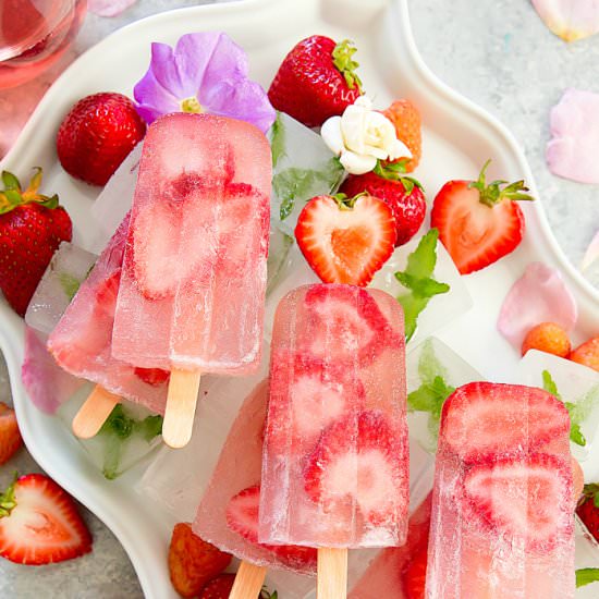 Rosé Sangria Ice Pops