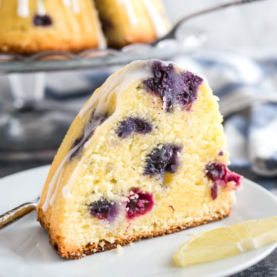Lemon Blueberry Bundt Cake