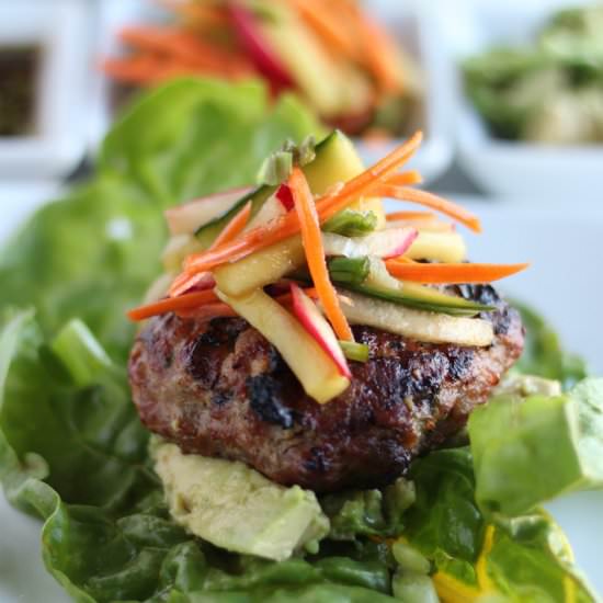Paleo Pork Banh Mi Burgers