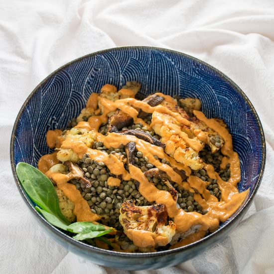Cauliflower & Lentils w/ Salbitxata