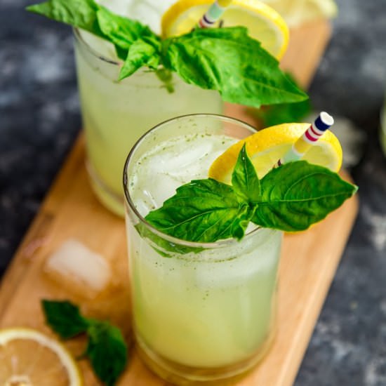 Basil Ginger Lemonade