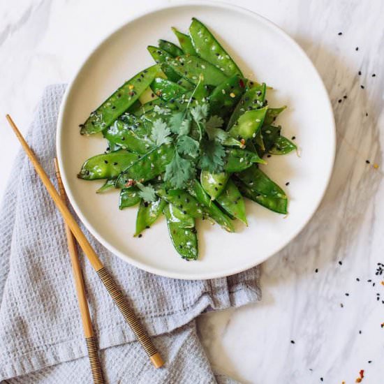 Sesame Snow Pea Salad