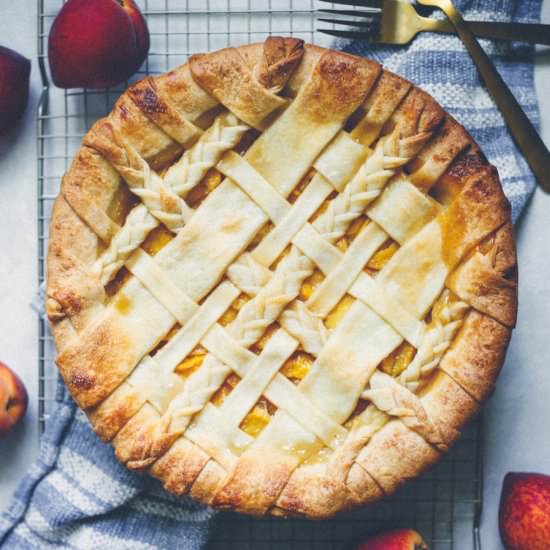 Bourbon Peach Pie
