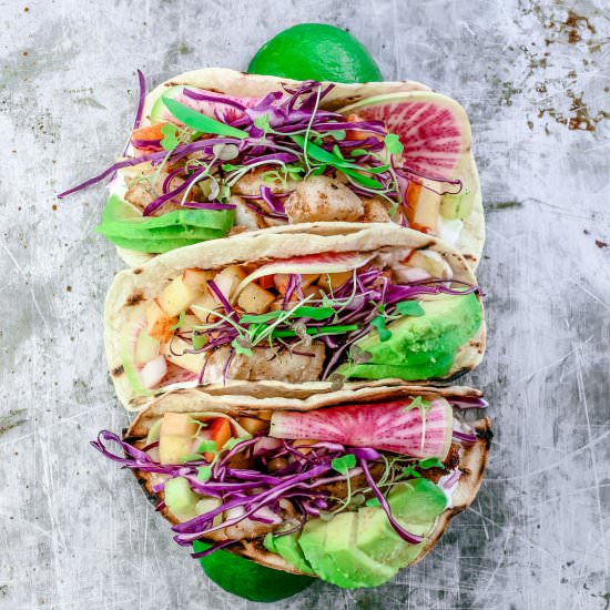 Grilled Jerk Fish Tacos