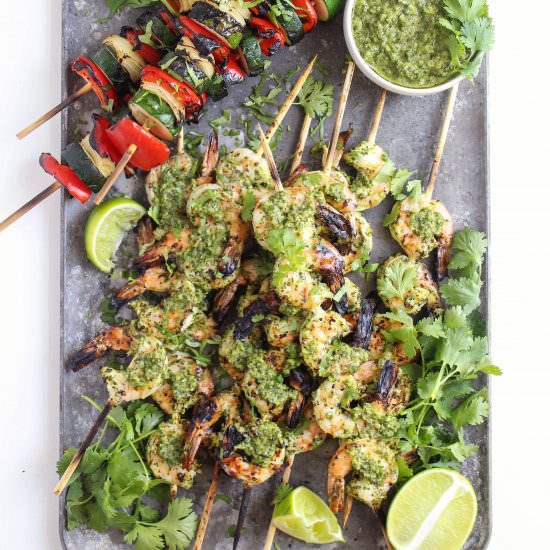 Chimichurri Grilled Shrimp
