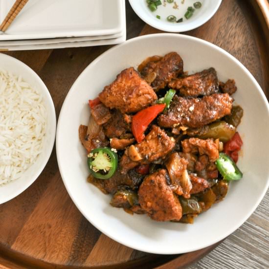 Dry Schezwan Fish