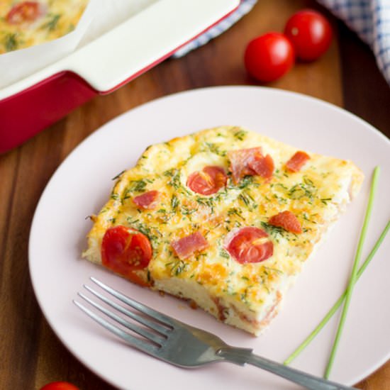 Best Ever Bacon Cheese Frittata
