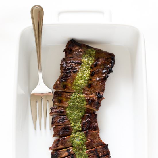 Skirt Steak with Chimichurri