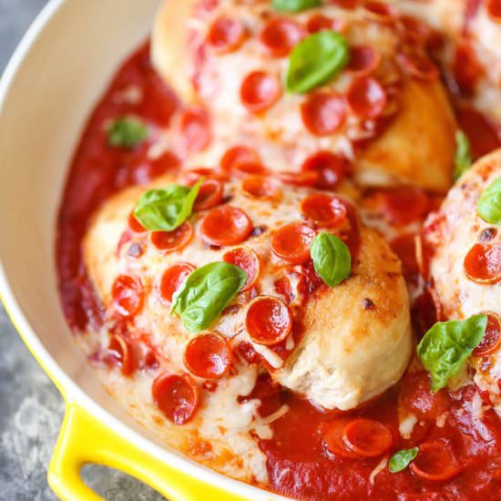 One Pan Pizza Chicken