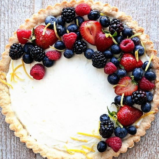Lemon Berry Mascarpone Tart