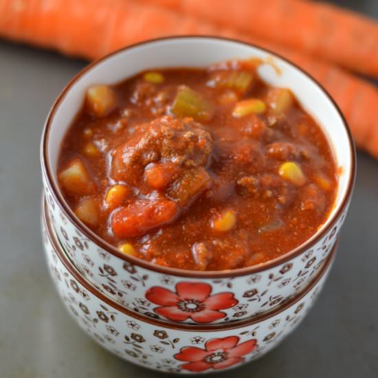 Slow Cooker Hamburger Soup